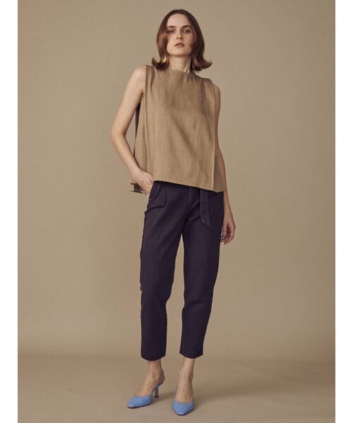 COTORICA（コトリカ）の「ベルト付きカラーテーパード（その他パンツ・レディース・ブラック/アイボリー・SMALL/MEDIUM）」の11枚目の写真