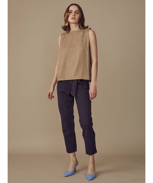 COTORICA（コトリカ）の「ベルト付きカラーテーパード（その他パンツ・レディース・ブラック/アイボリー・SMALL/MEDIUM）」の13枚目の写真