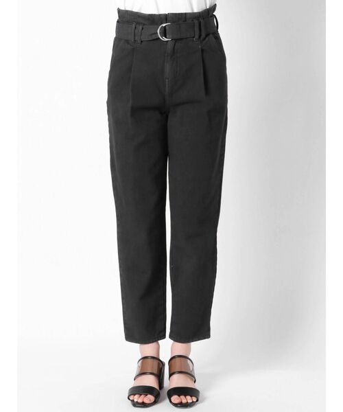 COTORICA（コトリカ）の「ベルト付きカラーテーパード（その他パンツ・レディース・ブラック/アイボリー・SMALL/MEDIUM）」の6枚目の写真