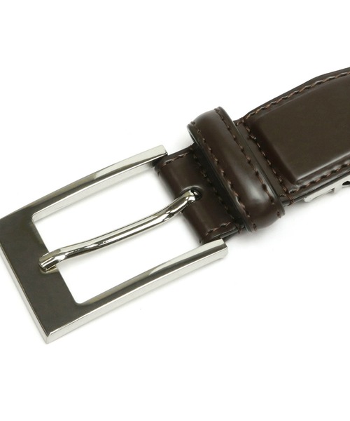 TOKYO SHIRTS（トウキョウシャツ）の「ピンバックル式 牛革 メンズベルト（ベルト・メンズ・ブラウン・FREE）」の3枚目の写真