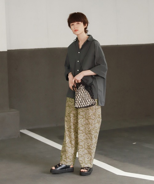 niko and...（ニコアンド）の「オリジナルメッシュ編み2WAYトートバッグS（トートバッグ・レディース・ブラック/オフホワイト/ライトグリーン/ナチュラル/グレー/ラベンダー・0）」の15枚目の写真