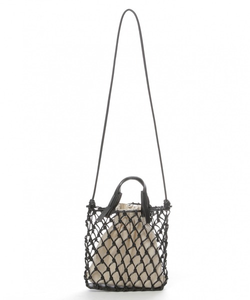 niko and...（ニコアンド）の「オリジナルメッシュ編み2WAYトートバッグS（トートバッグ・レディース・ブラック/オフホワイト/ライトグリーン/ナチュラル/グレー/ラベンダー・0）」の10枚目の写真