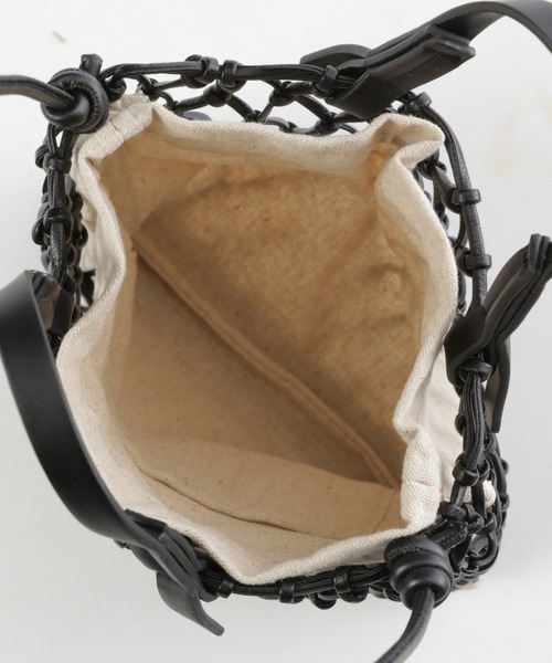 niko and...（ニコアンド）の「オリジナルメッシュ編み2WAYトートバッグS（トートバッグ・レディース・ブラック/オフホワイト/ライトグリーン/ナチュラル/グレー/ラベンダー・0）」の9枚目の写真