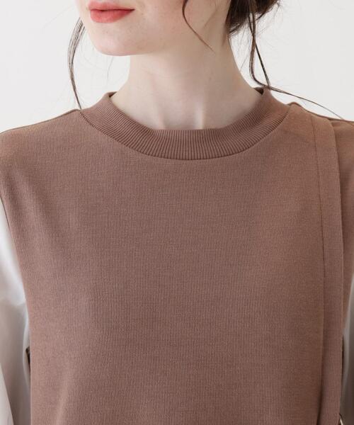 Cutie Blonde（キューティーブロンド）の「◆【S-L】シャツレイヤードドッキングワンピース（ワンピース・レディース・ブラック/カーキ/ブラウン系その他・01/02/03）」の11枚目の写真