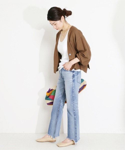 VERMEIL par iena（ヴェルメイユパーイエナ）の「【upper hights/アッパーハイツ】THE BIRKIN◆（デニムパンツ・レディース・ネイビー・22/24/23/25/26/27）」の11枚目の写真