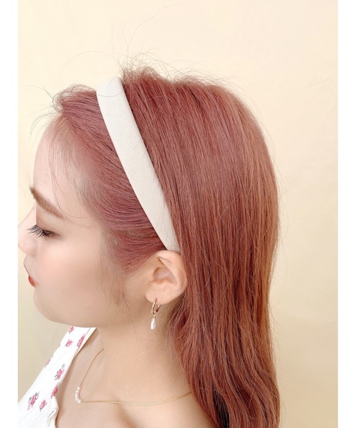 JUMELLE（ジュメロ）の「プレッピーカチューシャ（カチューシャ・レディース・ベージュ/レッド/グリーン・FREE）」の9枚目の写真