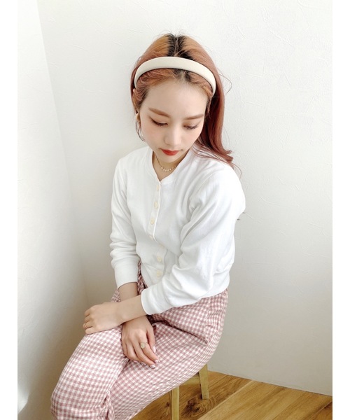 JUMELLE（ジュメロ）の「プレッピーカチューシャ（カチューシャ・レディース・ベージュ/レッド/グリーン・FREE）」の11枚目の写真