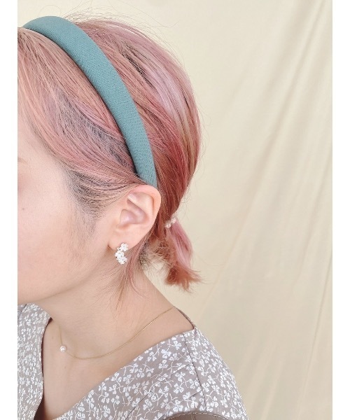 JUMELLE（ジュメロ）の「プレッピーカチューシャ（カチューシャ・レディース・ベージュ/レッド/グリーン・FREE）」の14枚目の写真