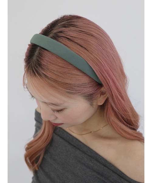 JUMELLE（ジュメロ）の「プレッピーカチューシャ（カチューシャ・レディース・ベージュ/レッド/グリーン・FREE）」の5枚目の写真