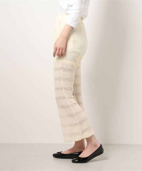 FREE'S MART(フリーズマート)の「ボーダーレースフレアカットソーパンツ(その他パンツ・レディース・ブラウン/ホワイト・FREE)」の3枚目の写真