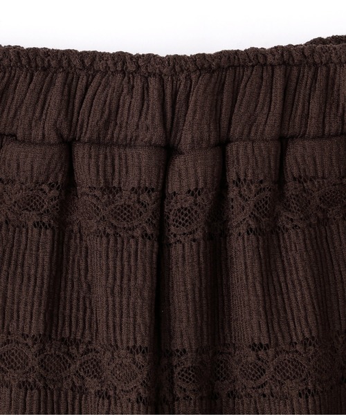 FREE'S MART(フリーズマート)の「ボーダーレースフレアカットソーパンツ(その他パンツ・レディース・ブラウン/ホワイト・FREE)」の14枚目の写真