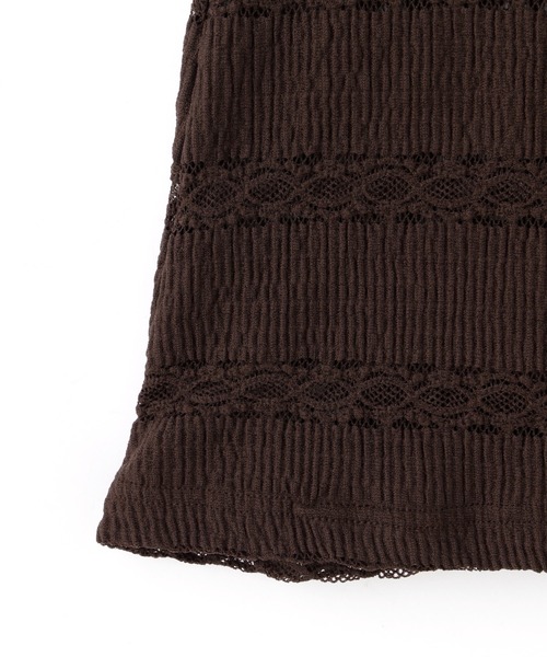 FREE'S MART(フリーズマート)の「ボーダーレースフレアカットソーパンツ(その他パンツ・レディース・ブラウン/ホワイト・FREE)」の16枚目の写真