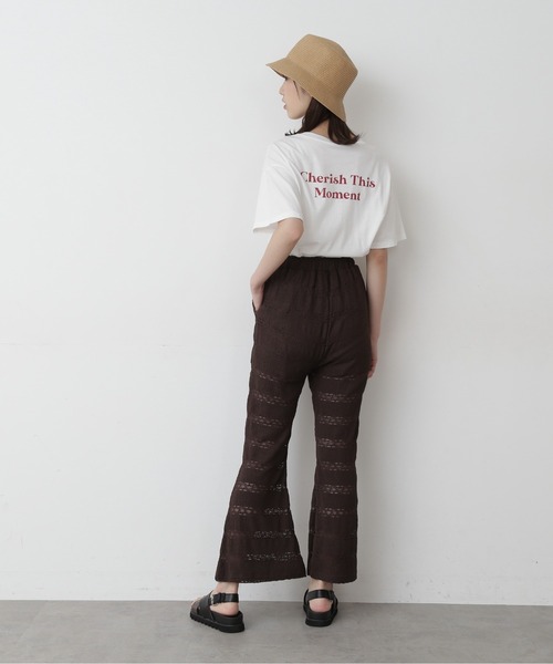 FREE'S MART(フリーズマート)の「ボーダーレースフレアカットソーパンツ(その他パンツ・レディース・ブラウン/ホワイト・FREE)」の11枚目の写真