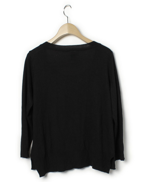 H&M（エイチ・アンド・エム）の「7分袖ニット（カーディガン/ボレロ・レディース・ブラック・M）」の5枚目の写真