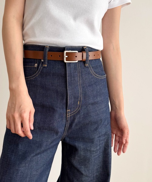 CANAL JEAN(キャナルジーン)の「El mar バックルレザーベルト(ベルト・レディース・ブラック/ブラウン・ONE SIZE)」の4枚目の写真