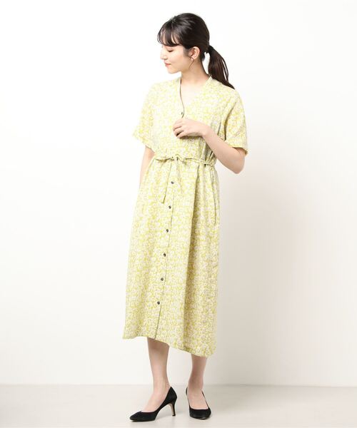 nombre impair 花柄ワンピース NOMBRE IMPAIR（ノンブルアンペール）の「Bright Flower 5分袖