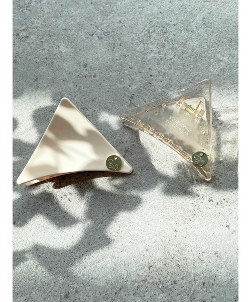 SLURR（スラ―）の「サンカクバンス（バレッタ/ヘアクリップ・レディース・オフホワイト/クリア・FREE）」の6枚目の写真