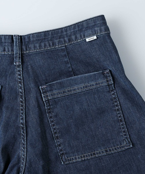 SOMETHING(サムシング)の「【SOMETHING】「COOL」 ベイカーワイドパンツ(デニムパンツ・レディース・ダークインディゴブルー・26inch/27inch/28inch/29inch)」の15枚目の写真