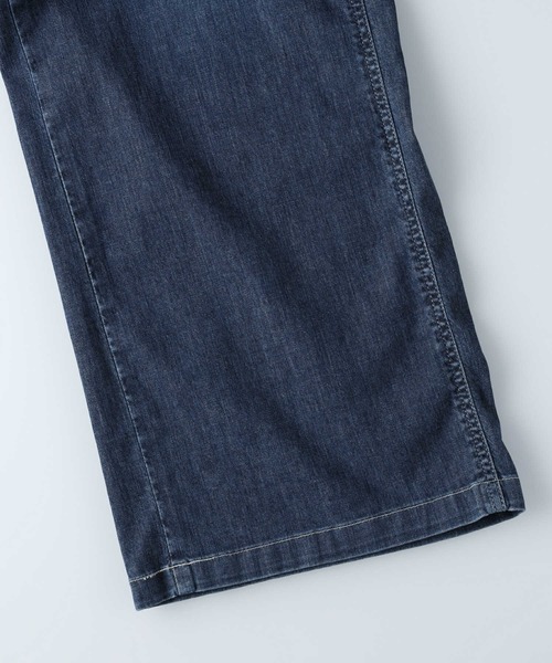 SOMETHING(サムシング)の「【SOMETHING】「COOL」 ベイカーワイドパンツ(デニムパンツ・レディース・ダークインディゴブルー・26inch/27inch/28inch/29inch)」の16枚目の写真