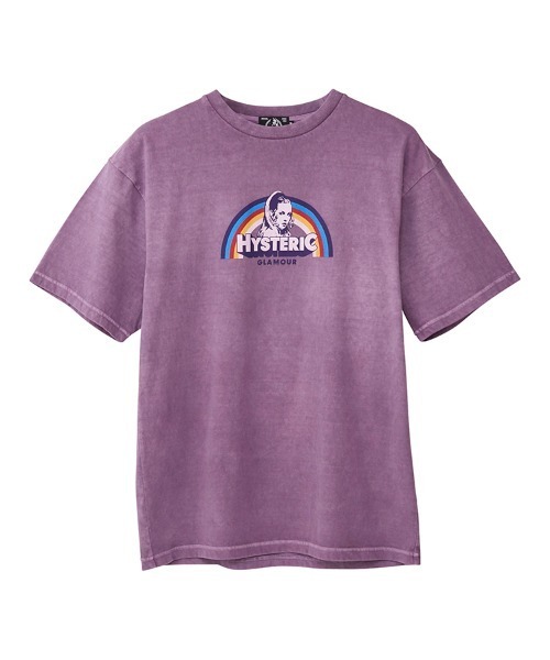 HYSTERIC GLAMOUR（ヒステリックグラマー）の「RAINBOW Tシャツ（Tシャツ/カットソー・メンズ・チャコールグレー/パープル/オレンジ・SMALL/MEDIUM/LARGE/X-LARGE）」の3枚目の写真