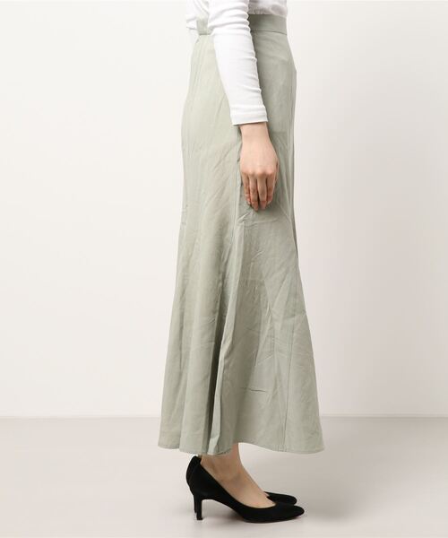 THEATRE PRODUCTS(シアタープロダクツ)の「リネン混マーメイドスカート(スカート・レディース・ブラウン/カーキ/イエロー・FREE)」の4枚目の写真