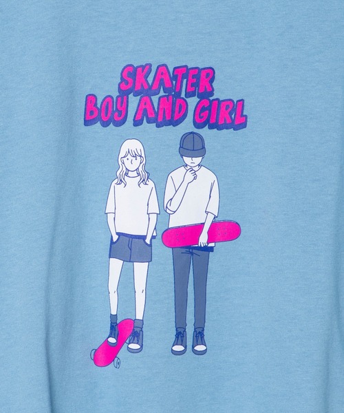 WEGO(ウィゴー)の「WEGO/boyandgirlプリントTシャツ(Tシャツ/カットソー・レディース・ブルー系その他・X-LARGE/LARGE/SMALL/MEDIUM)」の6枚目の写真