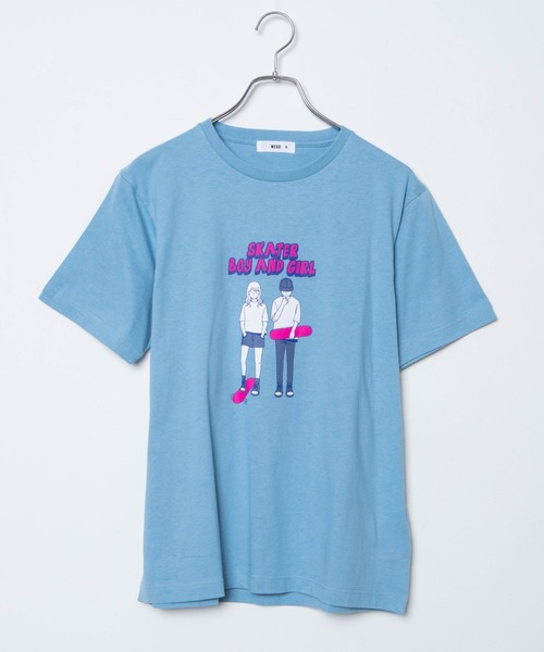 WEGO(ウィゴー)の「WEGO/boyandgirlプリントTシャツ(Tシャツ/カットソー・レディース・ブルー系その他・X-LARGE/LARGE/SMALL/MEDIUM)」の7枚目の写真
