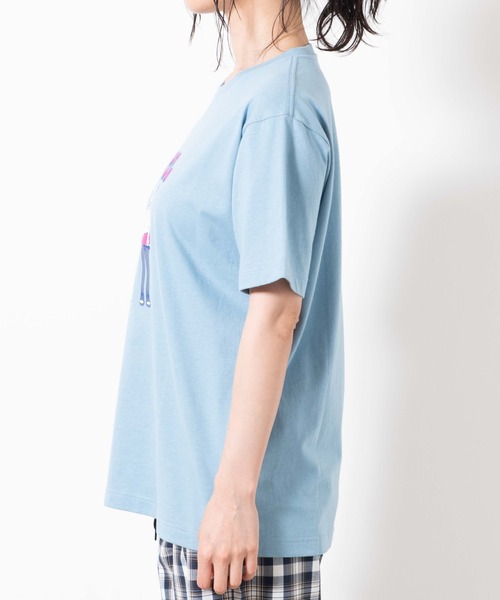 WEGO(ウィゴー)の「WEGO/boyandgirlプリントTシャツ(Tシャツ/カットソー・レディース・ブルー系その他・X-LARGE/LARGE/SMALL/MEDIUM)」の9枚目の写真