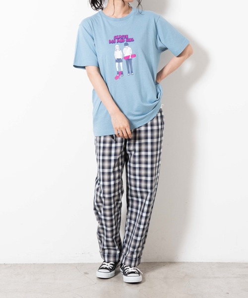 WEGO(ウィゴー)の「WEGO/boyandgirlプリントTシャツ(Tシャツ/カットソー・レディース・ブルー系その他・X-LARGE/LARGE/SMALL/MEDIUM)」の11枚目の写真