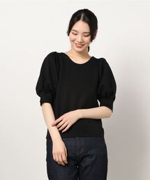 earth music&ecology | 前後2wayパフスリーブプルオーバー ＊(Tシャツ/カットソー)