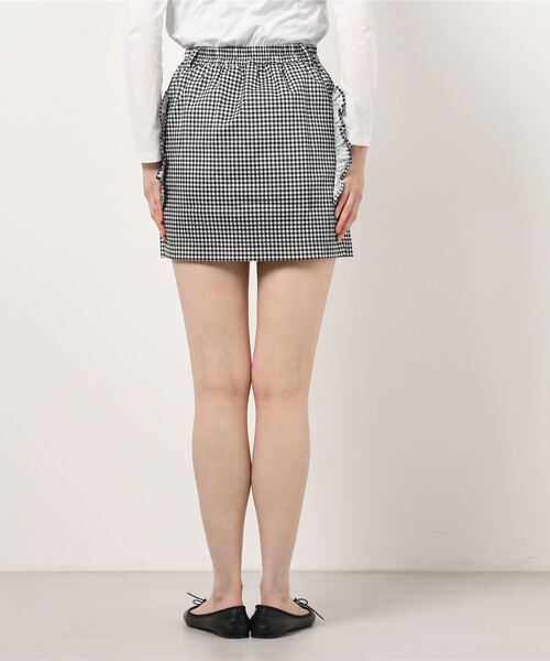 WC（ダブル シー）の「ダブルフリルポケットスカート（スカート・レディース・その他1/ブルー/ブラック・FREE）」の4枚目の写真