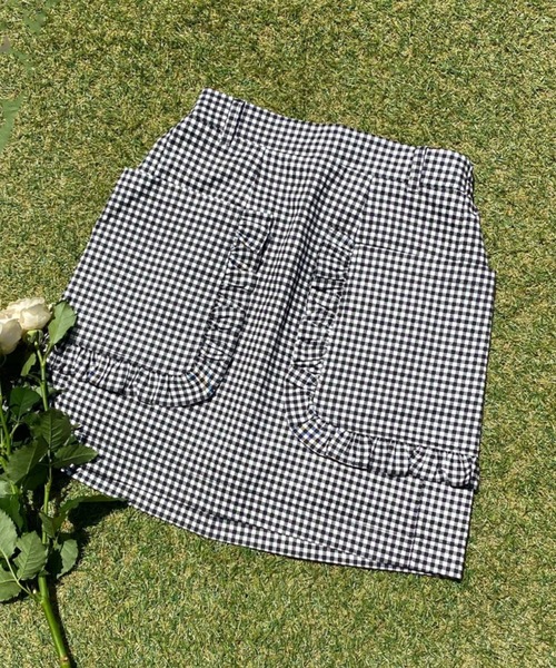 WC（ダブル シー）の「ダブルフリルポケットスカート（スカート・レディース・その他1/ブルー/ブラック・FREE）」の10枚目の写真