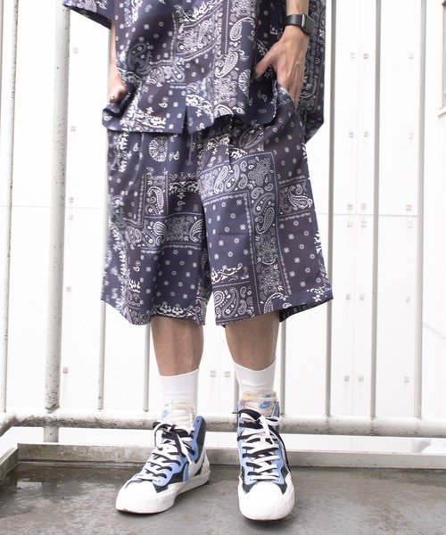 VENCEEXCHANGE（ヴァンスエクスチェンジ）の「バンダナプリントショーツ（その他パンツ・メンズ・ブラック/ベージュ/ネイビー/グリーン・M/L）」の16枚目の写真