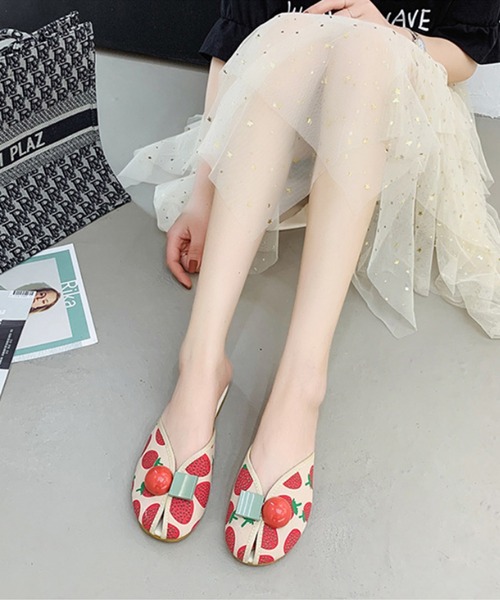 aimoha（アイモハ）の「かわいい柄サンダル (SS)（サンダル・レディース・レッド系その他/イエロー/レッド系その他2・23.0cm/23.5cm/24.0cm/24.5cm/25.0cm）」の3枚目の写真