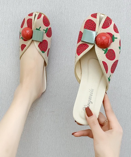 aimoha（アイモハ）の「かわいい柄サンダル (SS)（サンダル・レディース・レッド系その他/イエロー/レッド系その他2・23.0cm/23.5cm/24.0cm/24.5cm/25.0cm）」の19枚目の写真