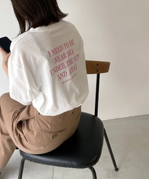 CANAL JEAN | via j(ヴィアジェイ) "I NEED"バックロゴ半袖Tシャツ(Tシャツ/カットソー)