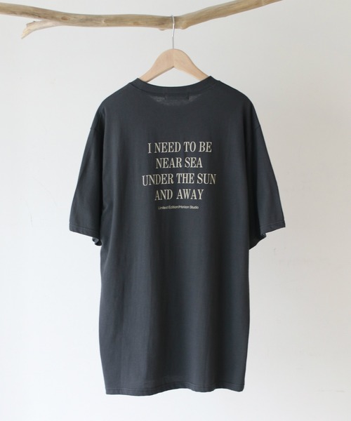 CANAL JEAN（キャナルジーン）の「via j(ヴィアジェイ) "I NEED"バックロゴ半袖Tシャツ（Tシャツ/カットソー・レディース・ホワイト/チャコールグレー・ONE SIZE）」の12枚目の写真