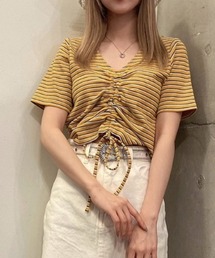 WEGO | WEGO/フロントドロストリブTシャツ(Tシャツ/カットソー)