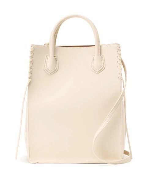 N.（N. Natural Beauty Basic）（エヌエヌナチュラルビューティーベーシック）の「◆かがりステッチデザイントートバッグ（トートバッグ・レディース・ブラック/オフホワイト・ﾌﾘ-）」の8枚目の写真