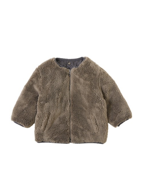 devirock（デビロック）の「【ボアライナー】4WAYミリタリーコート（モッズコート・キッズ・カーキ/スミクロ・130cm/140cm/150cm/110cm/120cm/100cm/160cm）」の14枚目の写真