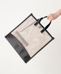 【kawa-kawa(カワカワ)】NO1265 meshポーチ付トートバッグ