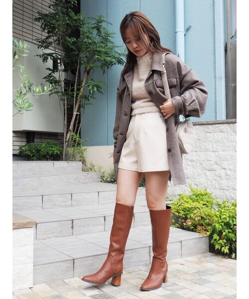 EVRIS（エヴリス）の「パイピングデザインジャケット（その他アウター・レディース・ブラック/ブラウン・FREE）」の11枚目の写真