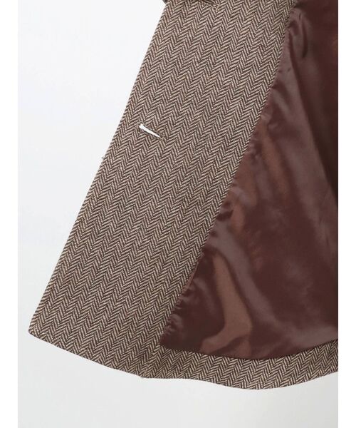 EVRIS（エヴリス）の「パイピングデザインジャケット（その他アウター・レディース・ブラック/ブラウン・FREE）」の3枚目の写真