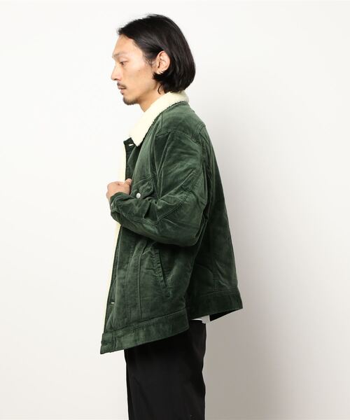 Lee（リー）の「ボアジャケット（ブルゾン・メンズ・グレー/ブラウン/ブラック/グリーン・LARGE/X-LARGE/MEDIUM）」の5枚目の写真