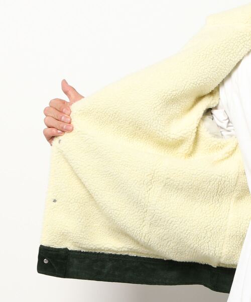 Lee（リー）の「ボアジャケット（ブルゾン・メンズ・グレー/ブラウン/ブラック/グリーン・LARGE/X-LARGE/MEDIUM）」の7枚目の写真