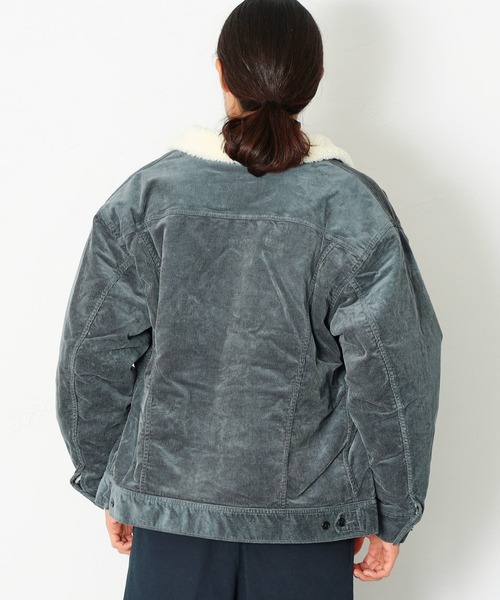 Lee（リー）の「ボアジャケット（ブルゾン・メンズ・グレー/ブラウン/ブラック/グリーン・LARGE/X-LARGE/MEDIUM）」の22枚目の写真