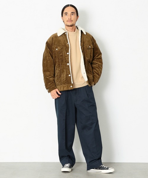 Lee（リー）の「ボアジャケット（ブルゾン・メンズ・グレー/ブラウン/ブラック/グリーン・LARGE/X-LARGE/MEDIUM）」の13枚目の写真