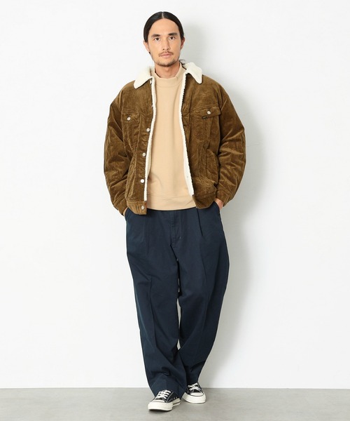 Lee（リー）の「ボアジャケット（ブルゾン・メンズ・グレー/ブラウン/ブラック/グリーン・LARGE/X-LARGE/MEDIUM）」の12枚目の写真