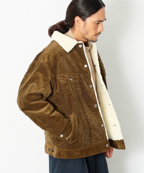 Lee（リー）の「ボアジャケット（ブルゾン・メンズ・グレー/ブラウン/ブラック/グリーン・LARGE/X-LARGE/MEDIUM）」の9枚目の写真