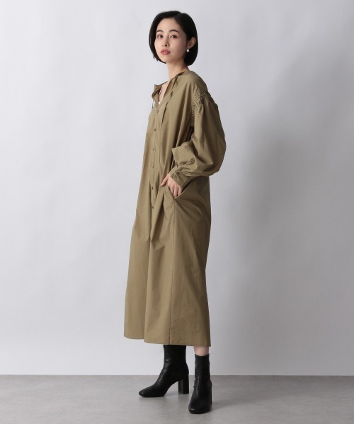 LOWRYS FARM（ローリーズファーム）の「ソデピンタックワンピース　959381（ワンピース・レディース・オフホワイト/ブラック/ダークブラウン/パープル・FREE）」の13枚目の写真